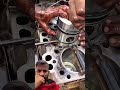 Tractors 🚜 4 cylinders piston installation #tractor  #shorts #mechanictips
