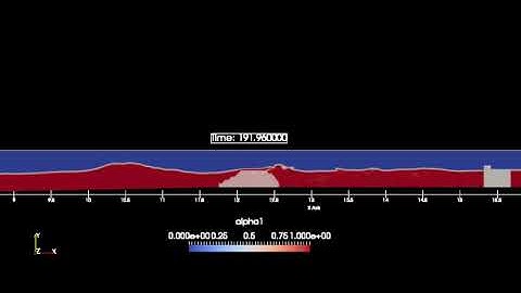 OpenFOAM simulation of sea wall overtopping within a complex hydrodynamic system