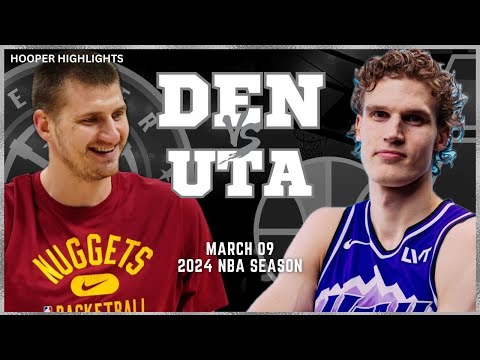 Denver Nuggets vs Utah Jazz Full Game Highlights | Mar 9 | 2024 NBA Season