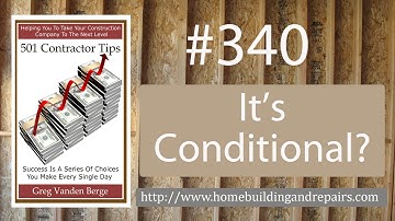 Conditional Lien Release – Contractor Business Tip #340