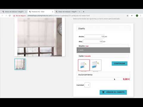 Module to customize products in PrestaShop stores video