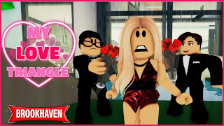 My School Love Triangle | Brookhaven Movie Roblox | (VOICED)