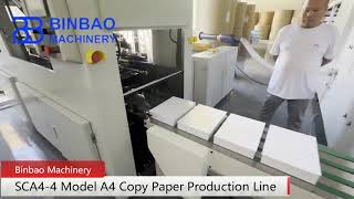 BINBAO SCA4-A4-4 rolls Paper Sheet Cutting and Full Automatic Ream Packing Machine for A4 Paper