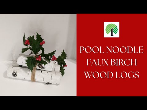 DIY Birch Logs - Make Your Own Birch Logs - Winter Decor 