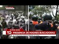 Manifestantes avanzan por ambos sentidos de Calzada de Tlalpan