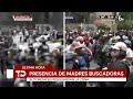 Manifestantes avanzan por ambos sentidos de Calzada de Tlalpan