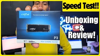 I Tested This SSD & Was Shocked! 😲 Crucial P3 1TB NVMe – Live Speed Test & Review! 🚀💾