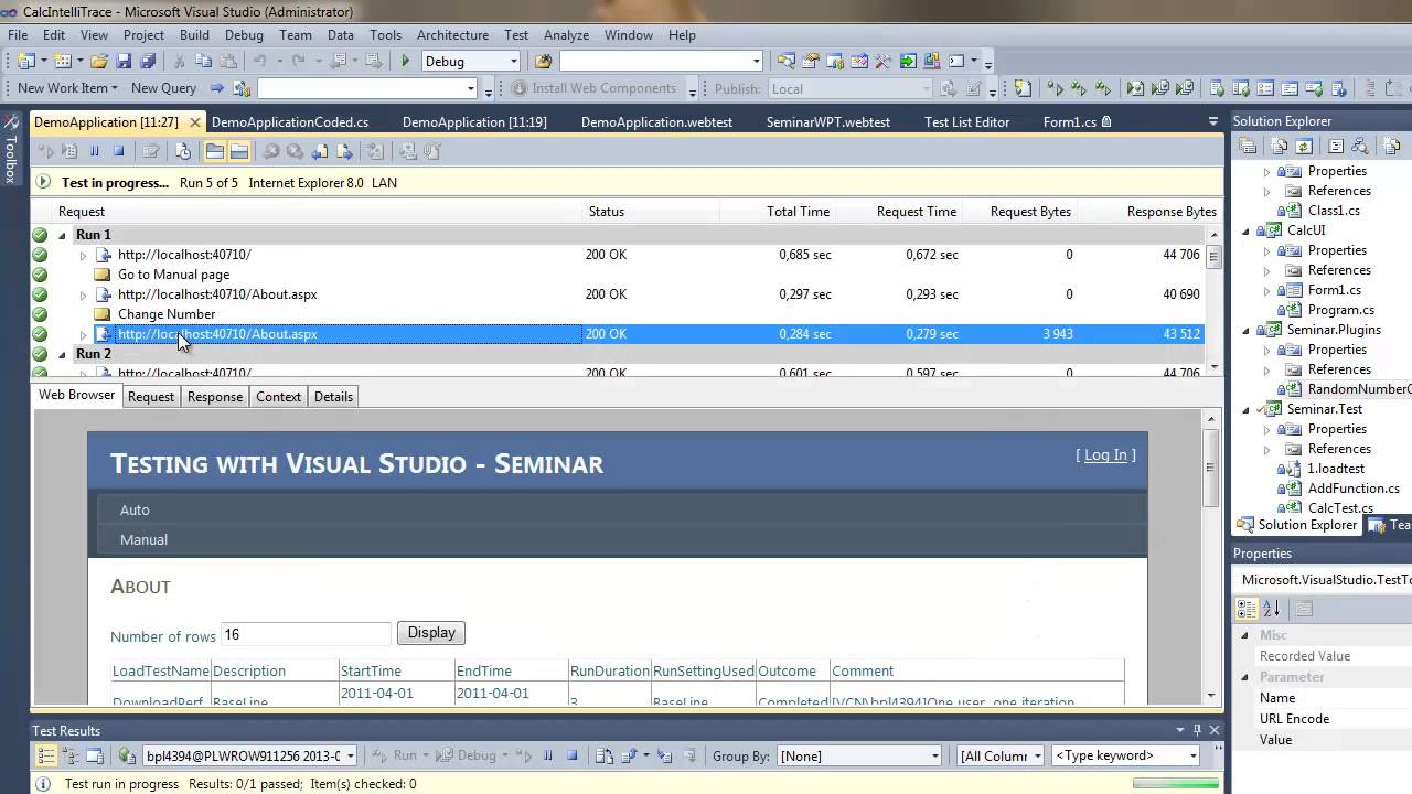 Creating Web Test and Load Test using Microsoft Visual Studio - YouTube