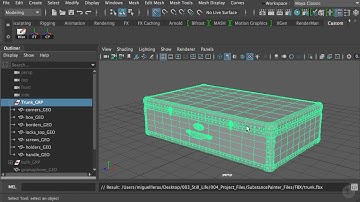 05   Setting up the Workflow Between Substance Painter and Maya   Exporting Objects from Maya
