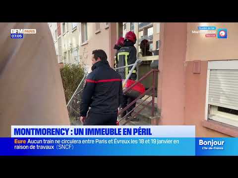 Montmorency : un immeuble en péril / Reportage BFM Paris