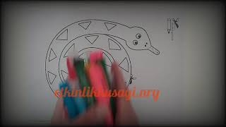 Yilan Etki̇nli̇ği̇ Boya-Kes-Yapiştir-Oynat