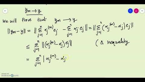 Functional Analysis Class 26B Completion of Finite dimensional Normed Space- Part II