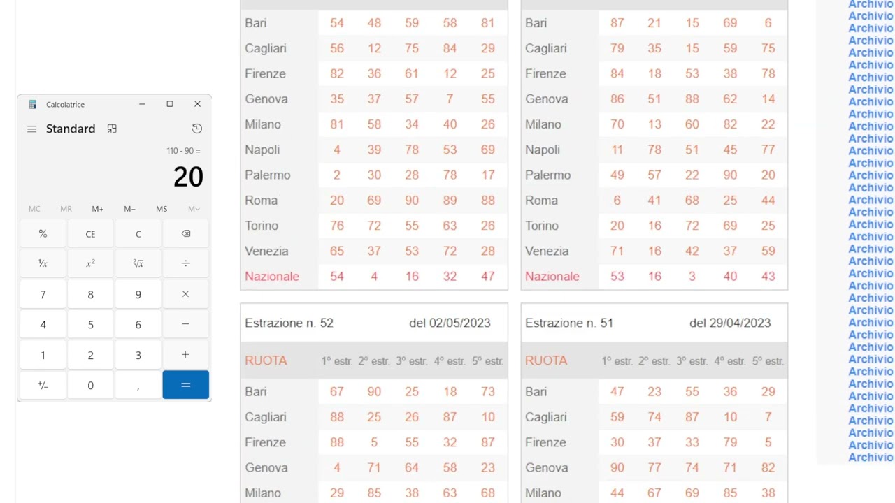 Metodo Lotto Super Vincente - Metodo "Centro Secco"