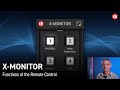X-MONITOR: Functions of the Remote Control
