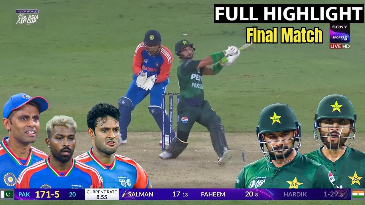 IND vs PAK Asia Cup Final 2025 Full Highlights | INDIA vs PAKISTAN ...