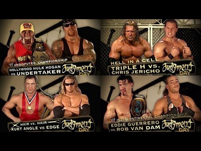 WWE Judgment Day 2002 Match Card - YouTube