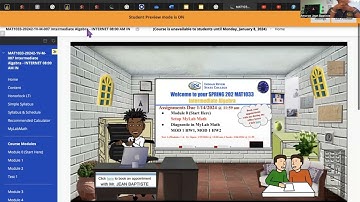 MAT 1033 Intermediate Algebra Online Orientation Video
