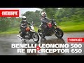 Benelli Leoncino 500 vs Royal Enfield Interceptor 650 | Comparison Test | OVERDRIVE