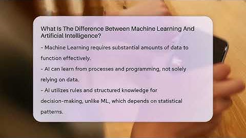 What Is The Difference Between Machine Learning And Artificial Intelligence? - Talking Tech Trends