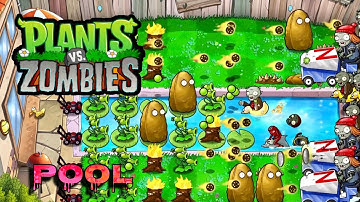 Plants Vs Zombies HD (POOL Level 1-10) Gameplay Walkthrough (iOS,Android) #plantsvszombies #pvzhd