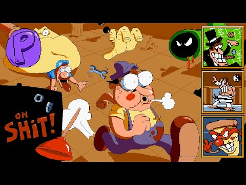 Pizza Tower - Oh Shit! (P Rank + All Achievements/Chef Tasks in a Single Run)