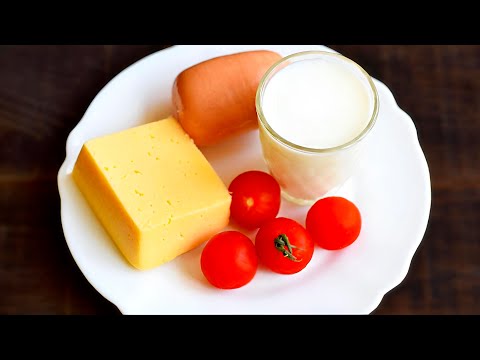 If you have a glass of kefir, sausage and cheese, then be sure to repeat this delicious recipe!