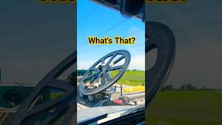 Giant Mystery Wheel on a flatbed in Seneca IL #trucking #truckerlife #bigrig #highway #drive #cdl