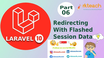 Redirecting With Flashed Session Data | Laravel redirect back Part-6 #laraveltutorial  #laravel10