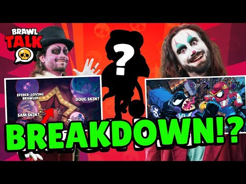 Brawl Stars : Brawl Talk - MEGA PIG, Spider Brawler and BIZARRE Skins!....  [ BREAKDOWN..!?]