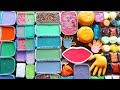 Slime Smoothie -  Mixing Old Slimes And Clay- Satisfying Slime Videos