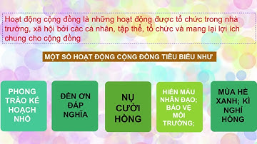 GDCD 9 - BÀI 3 - TÍCH CỰC THAM GIA CÁC HOẠT ĐỘNG CỘNG ĐỒNG (TIẾT 1)