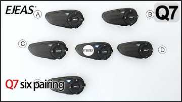 EJEAS Q7 | How to Pair SIX Q7 Intercoms