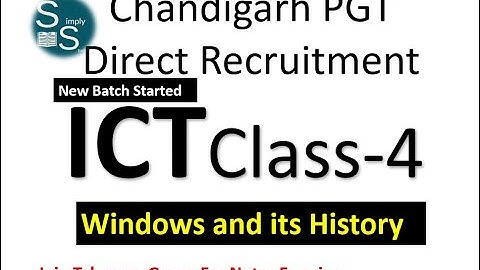 Windows OS and its History | ICT Class|Chandigarh PGT Exam|Computer Class| Window Versions| Chealsha