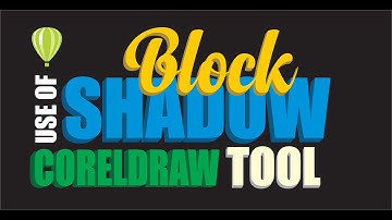 How to use BLOCK SHADOW TOOL in CorelDraw tutorial