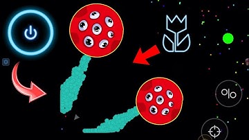 GLITCH BUTTON + TEAMS DESTRUCTION( AGAR.IO MOBILE)