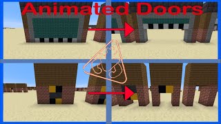 How to build Functional Aninimated FNAF Doors in Minecraft Using Command Blocks.