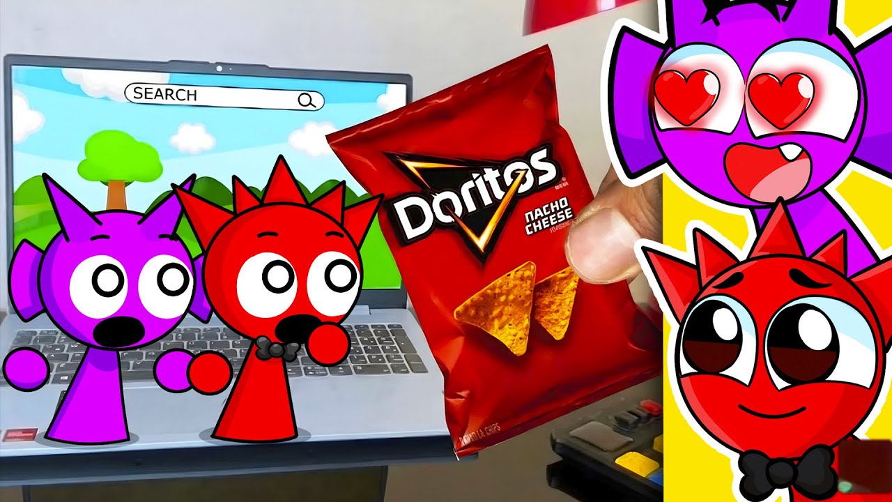 Sprunki Raddy y Durple QUIEREN DORITOS (Animacion Sprunki)