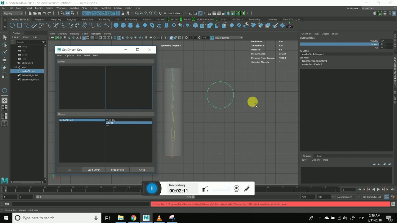 How to add attributes in Maya 2017 - YouTube