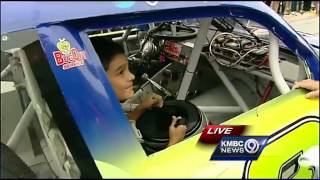 Student gets ride to school with NASCAR driver