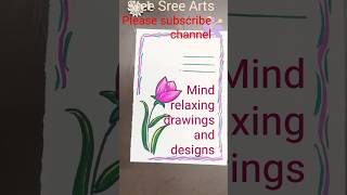 Simple border line designs/Project designs/Front page designs #shorts #ytshorts #viral#howto#art