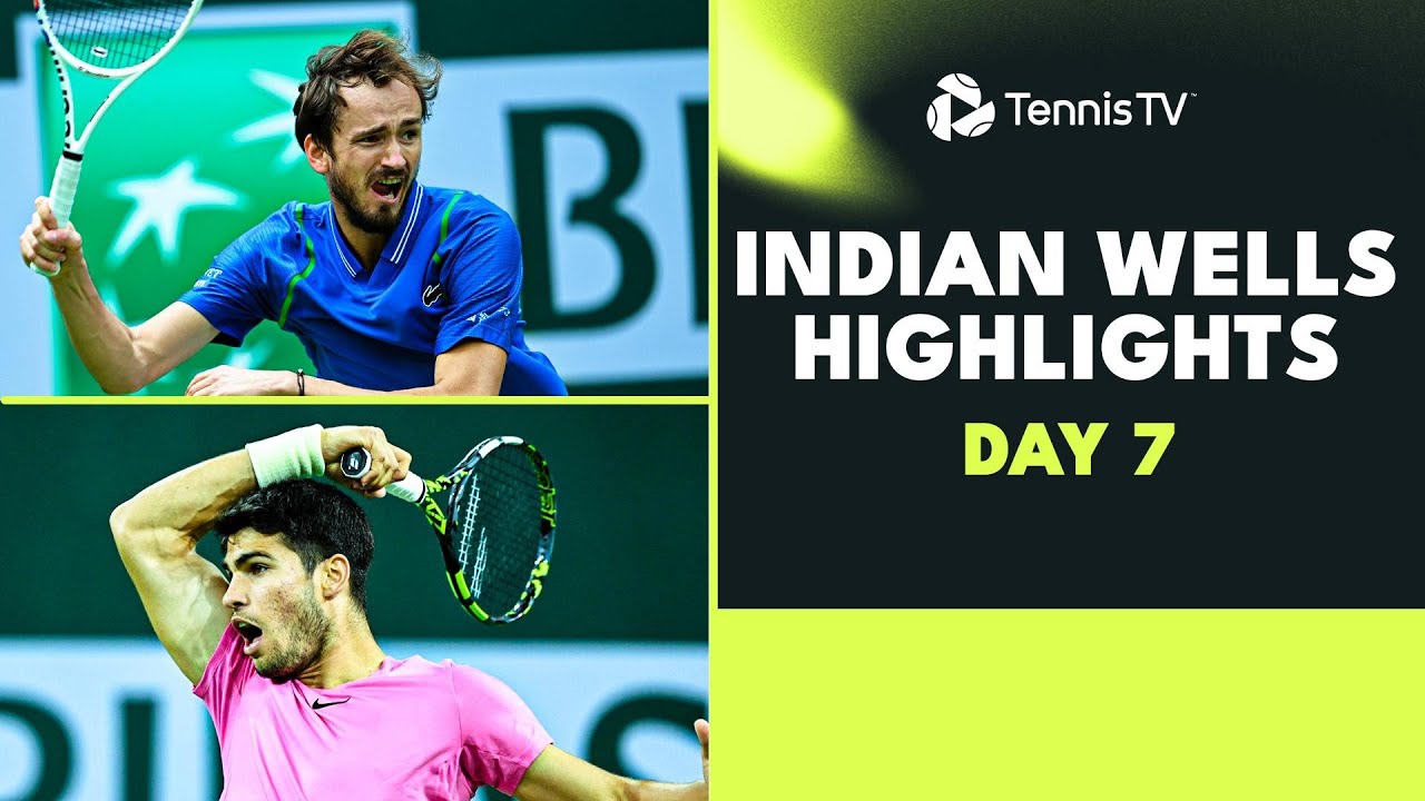 Medvedev and Zverev EPIC; Alcaraz, Sinner, Rublev all in Action 2023 Indian Wells Day 7 Highlights