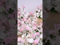 Pink Peonies White Roses Floor Flowers Wedding Background Decoration#homedecor#weddingdecoration
