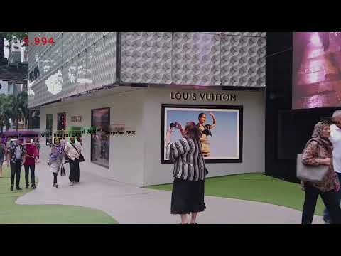 AI emotion recognition in shopping centre