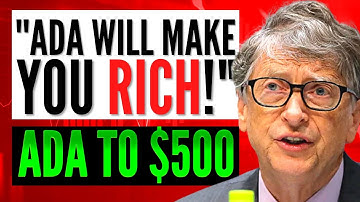 CARDANO TO $500!🚀 YOU NEED THIS AMOUNT OF CARDANO ADA TO GET RICH! | ADA CARDANO PRICE PREDICTION