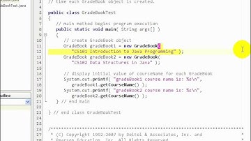 F1L2@5 GradeBook java   class with a constructor