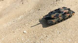 Celebrity Henglong RC Tank 1/24 German Leopard II A5 RC Airsoft Infra-red Battle Tank with 2.4G Transmitter Wealth