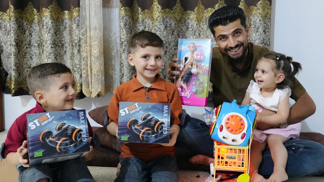 فاجأت مريم وعبودة ومهدي في كميه من الألعاب 😍