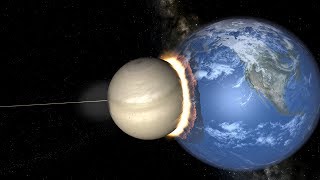 Universe Sandbox 2 - Small Saturn Crashes Into Earth