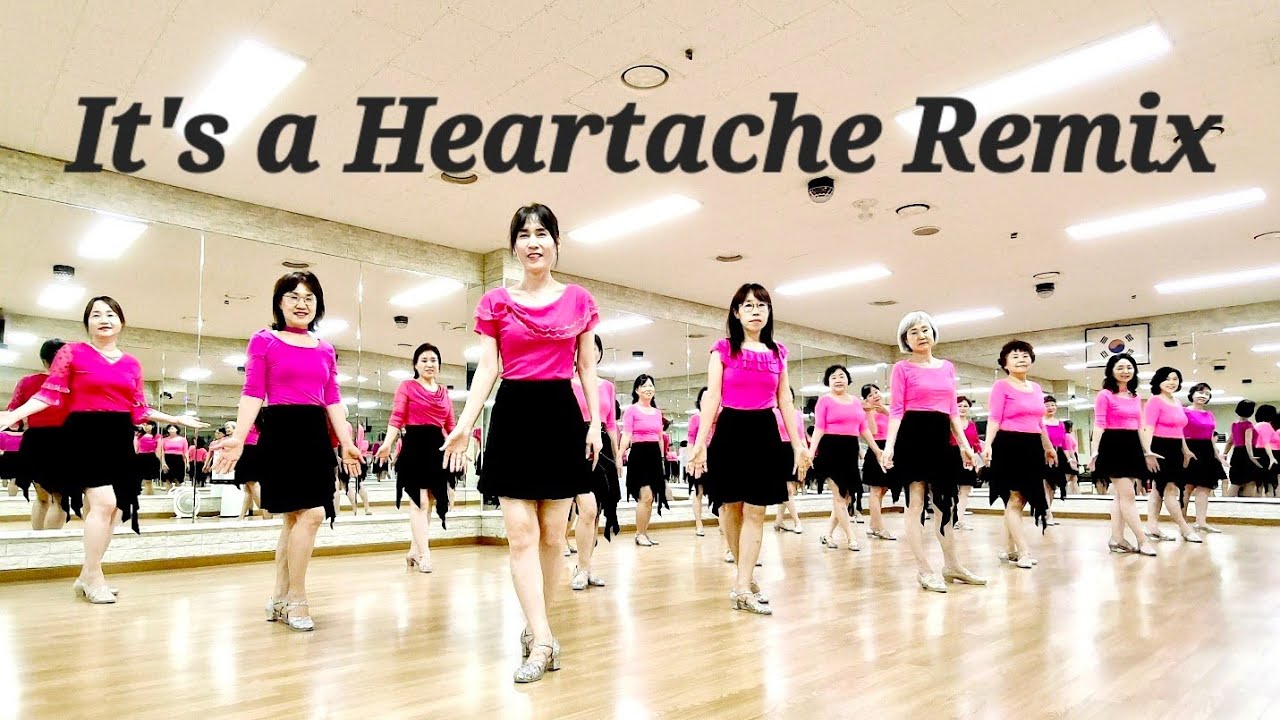 It's a Heartache Remix Line Dance#정미영의라인댄스#화곡역3번출구#강서구라인댄스#영상반#나누리동호회#리뷰클래스#달빛라인동호회