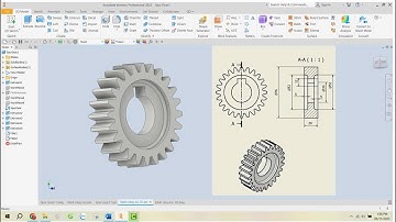 31. Thiết kế bánh răng trụ răng thẳng 2D, 3D trong Inventor - Hướng dẫn tự học INVENTOR 2022
